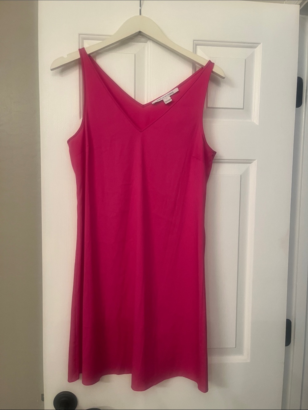 Diane VonFurstenberg hot pink slip dress size 2